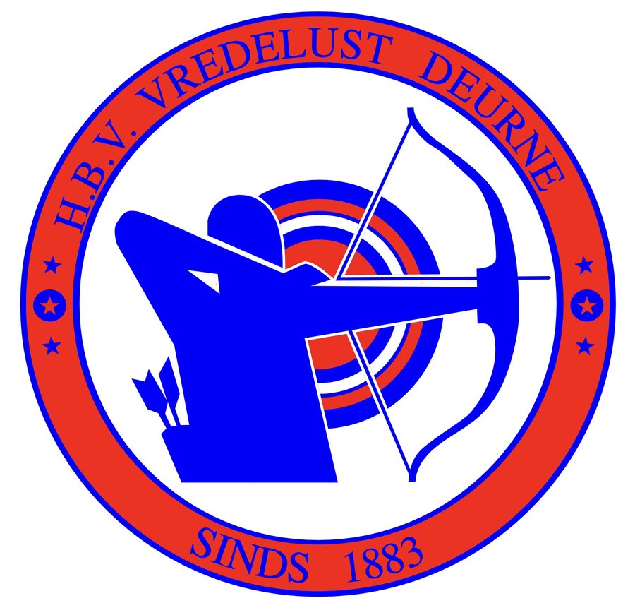 Embleem van H.B.V. Vredelust Deurne, sinds 1883